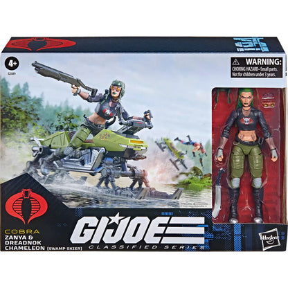Figura Zanya y Dreadnok Chameleon G.I. Joe Classified Series en caja