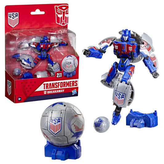 Figura articulada Breakaway USA de Transformers con balón de fútbol - 2