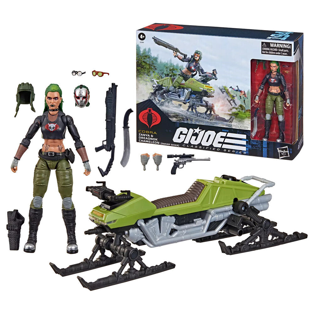 Figura Zanya y Dreadnok Chameleon G.I. Joe Classified Series en caja - 2