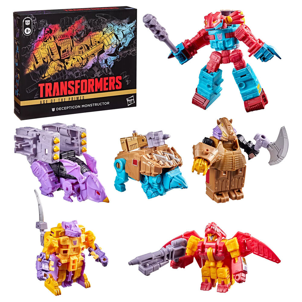 Figura Decepticon Monstructor de Transformers Age of the Primes en su caja - 2