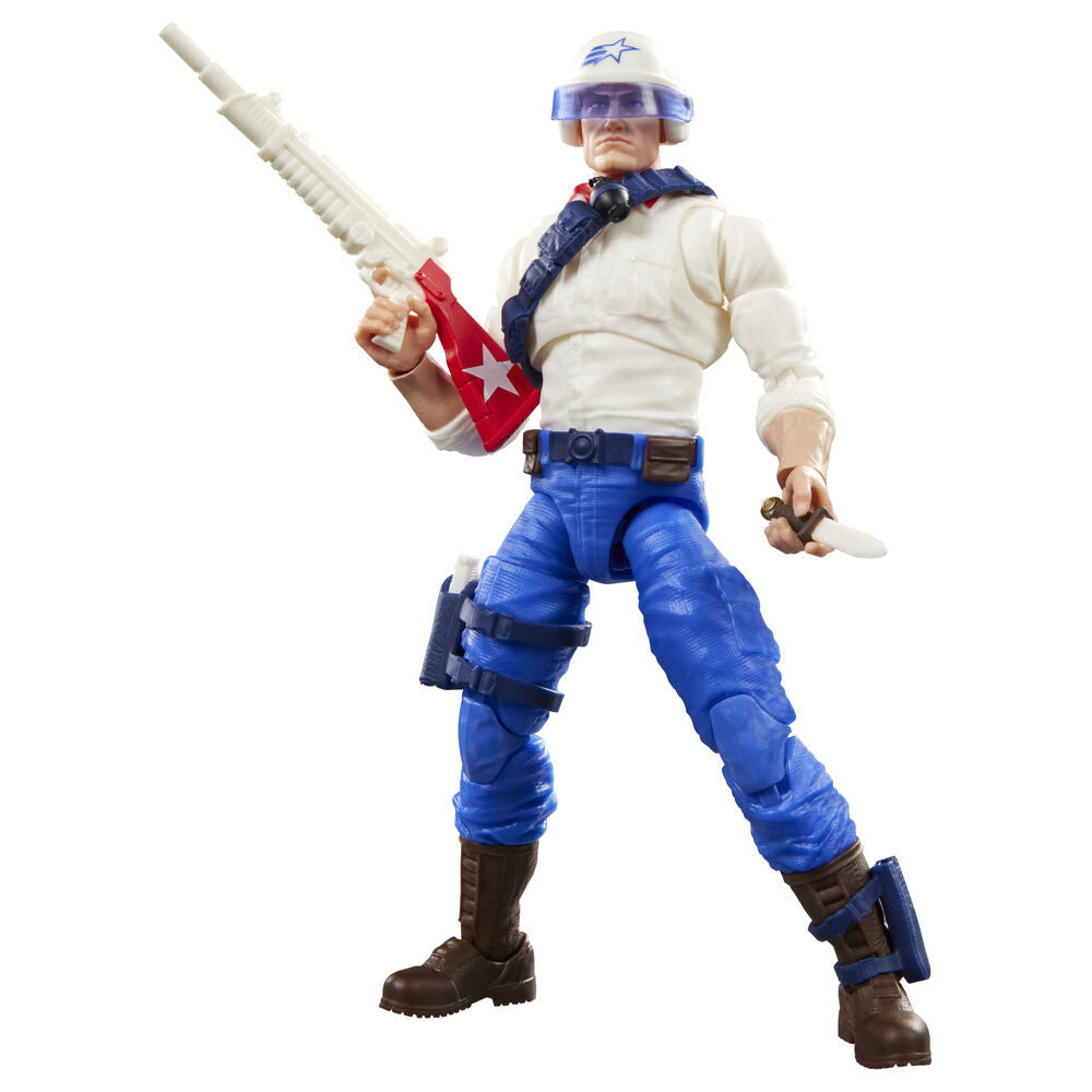 Figura articulada Duke de G.I. Joe con uniforme blanco y azul - 4