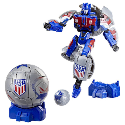 Figura articulada Breakaway USA de Transformers con balón de fútbol - 5