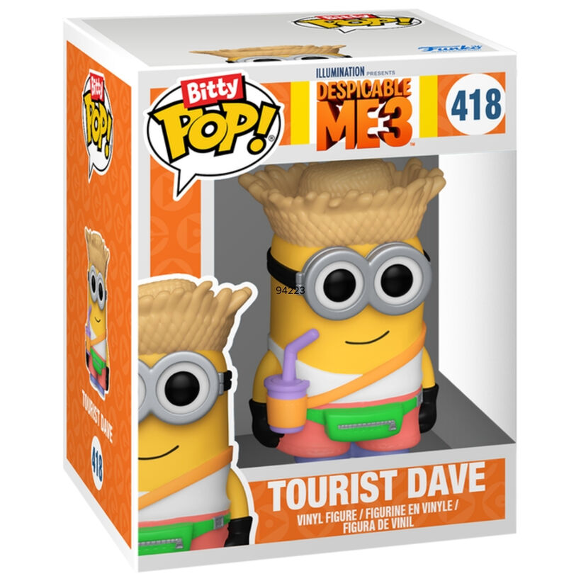 Blíster Funko Bitty POP! con las figuras Minions Bob Pijama y Dave Turista - 3