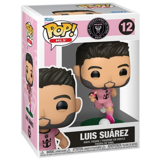 Figura Funko POP! de Luis Suárez con uniforme rosa del Inter Miami y balón - 2