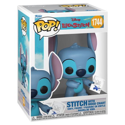 Figura Funko POP! de Stitch con tabla de emociones en caja - 4