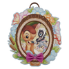 Mochila Bambi Disney Loungefly con Bambi, Tambor y Flor rodeados de flores
