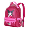 Mochila rosa y fucsia de Kuromi con diseño de cerezas