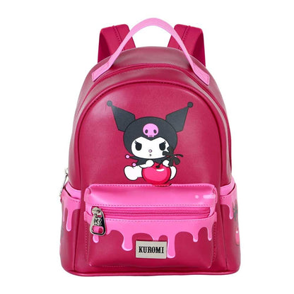 Mochila rosa y fucsia de Kuromi con diseño de cerezas - 4