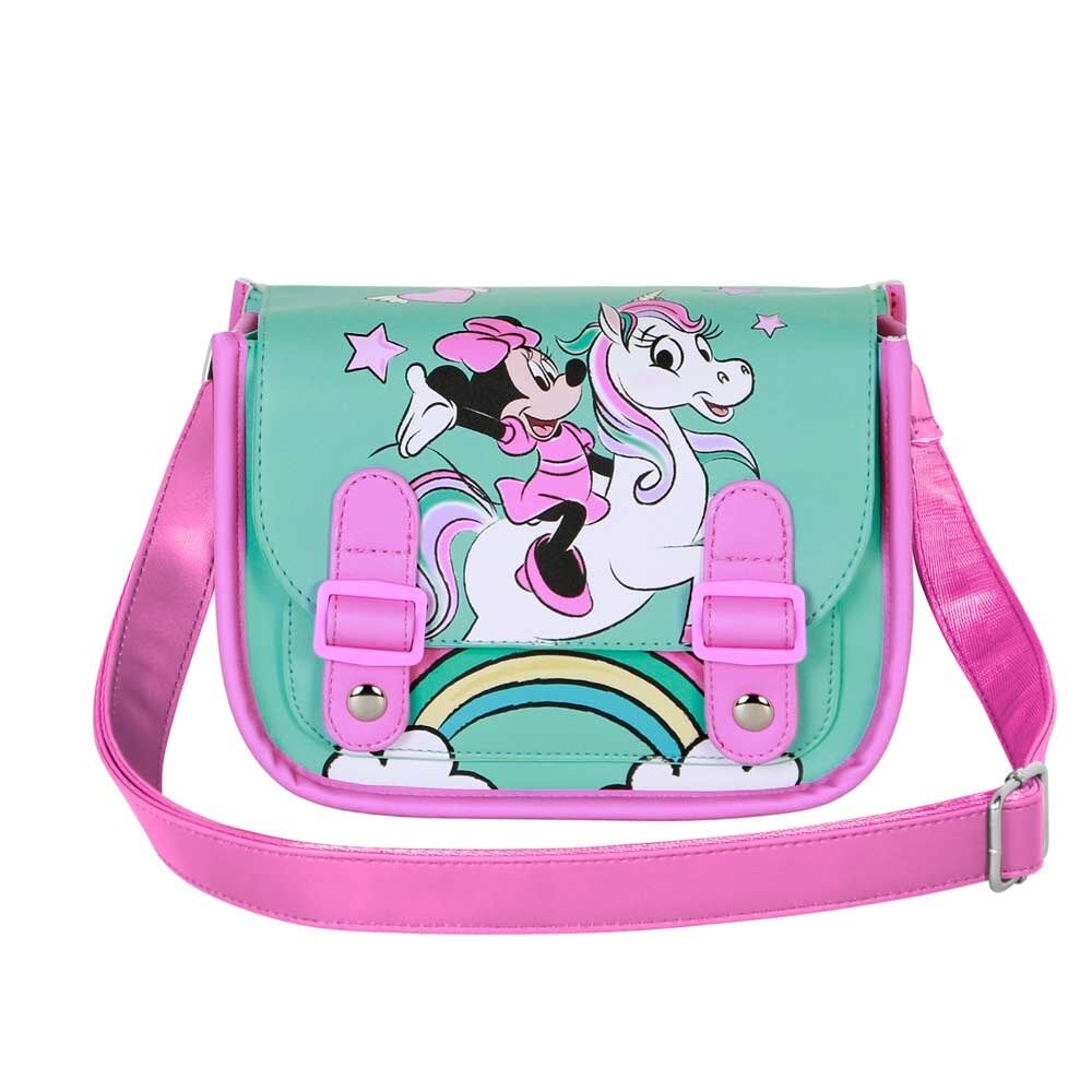 Bandolera Fantasy de Minnie Disney verde y rosa con unicornio - 2