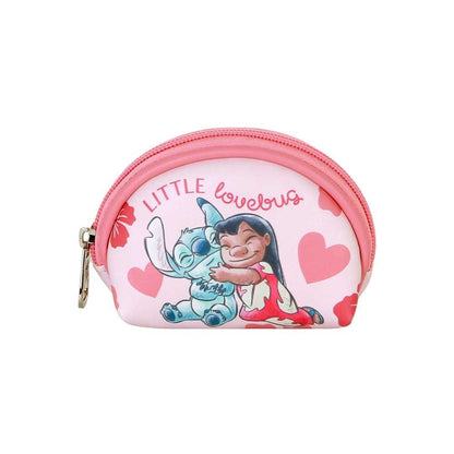 Monedero rosa Disney de Stitch y Lilo con corazones - 2