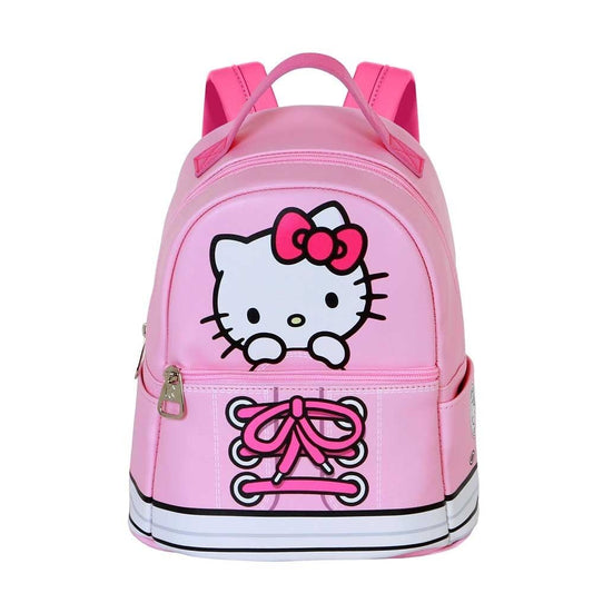 Mochila rosa Sneaker de Hello Kitty con bolsillo frontal - 4