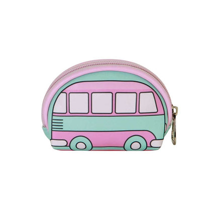 Monedero Van Hello Kitty turquesa y rosa con cremallera - 2