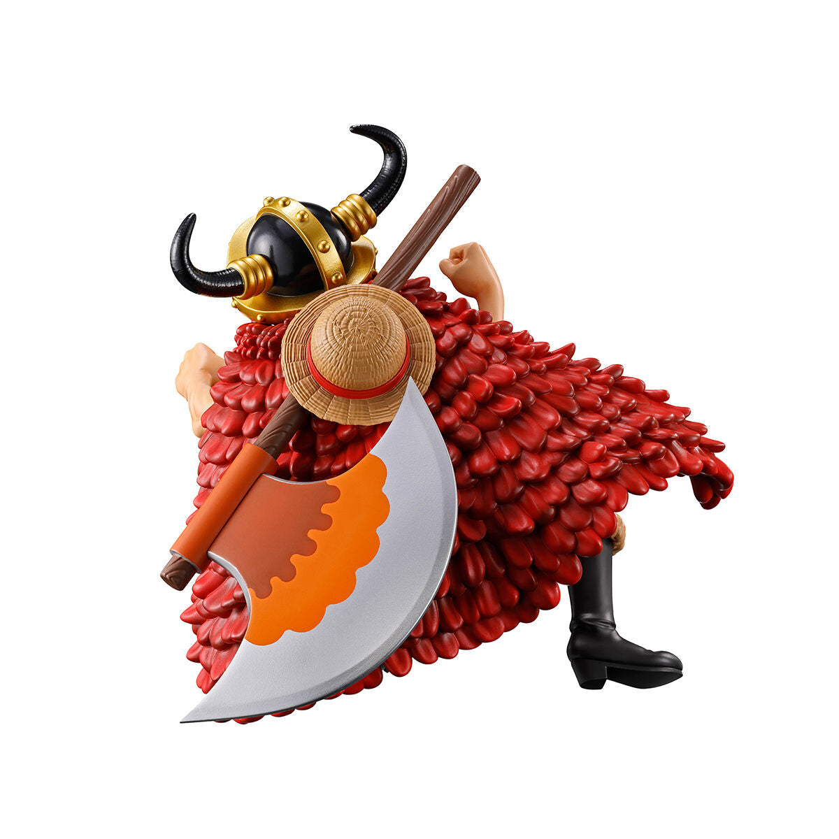 Figura Ichibansho de Monkey D. Luffy con casco de cuernos y capa roja - 2