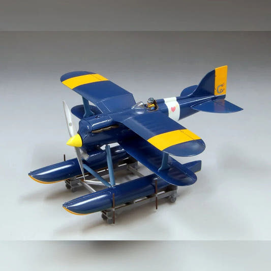 Maqueta Curtiss R3C-0 Seaplane con figura de Donald Curtis de Porco Rosso - 2