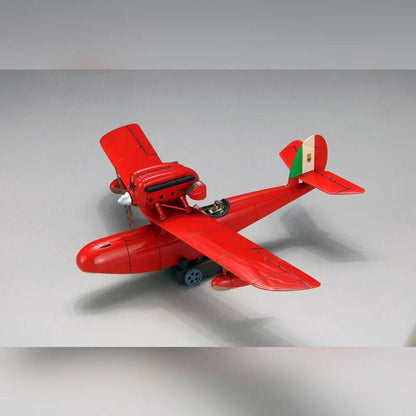 Maqueta del hidroavión rojo Savoia S.21 de Porco Rosso a escala 1:72 - 3