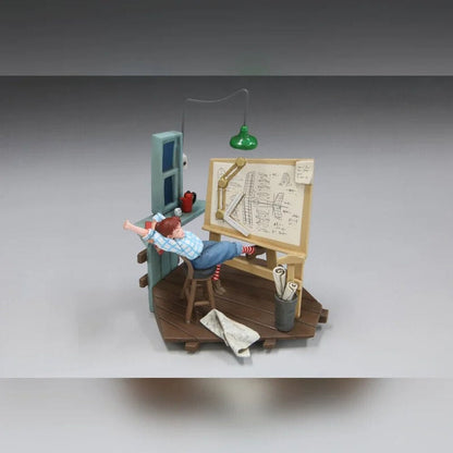 Model Kit Fio Sleepless de Porco Rosso a escala 1:48 con pizarra y lámpara - 3