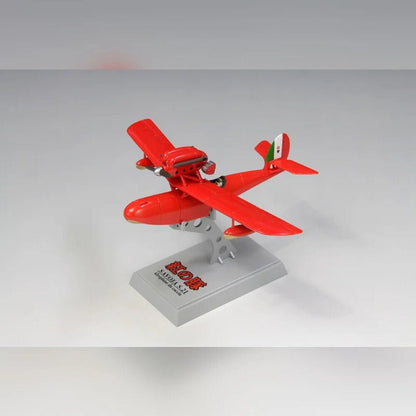Maqueta del hidroavión rojo Savoia S.21 de Porco Rosso a escala 1:72 - 4