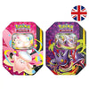 Latas Pokémon TCG Summer ex en dos diseños, con Gengar y un Pokémon de tonos rosas