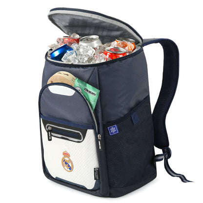 Mochila térmica porta alimentos del Real Madrid azul marino y blanca - 2