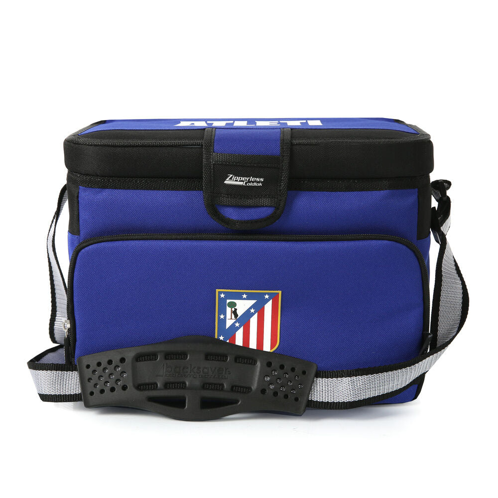 Bolsa térmica azul del Atlético de Madrid con bandolera y bolsillo frontal - 2