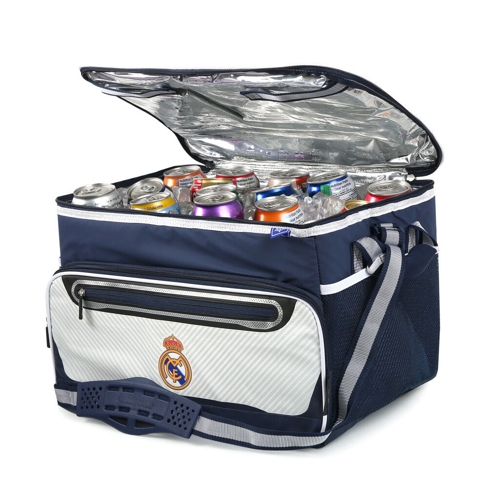 Bolsa porta alimentos plegable del Real Madrid en azul marino y blanco - 3