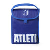 Bolsa térmica plegable azul del Atlético de Madrid con escudo y texto ATLETI