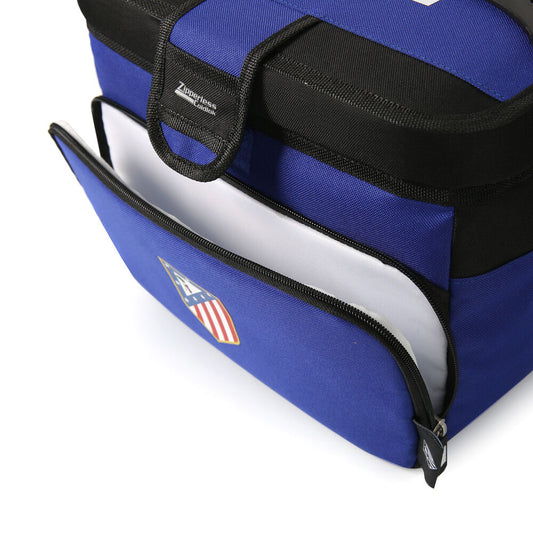 Bolsa térmica azul del Atlético de Madrid con bandolera y bolsillo frontal - 4
