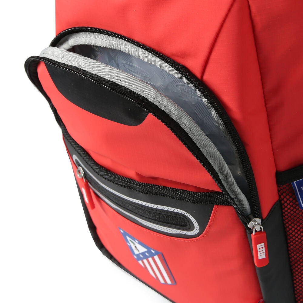 Mochila térmica porta alimentos del Atlético de Madrid en rojo y negro - 4