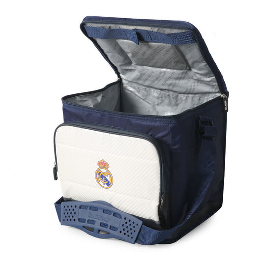Bolsa porta alimentos plegable azul marino y blanca del Real Madrid - 5