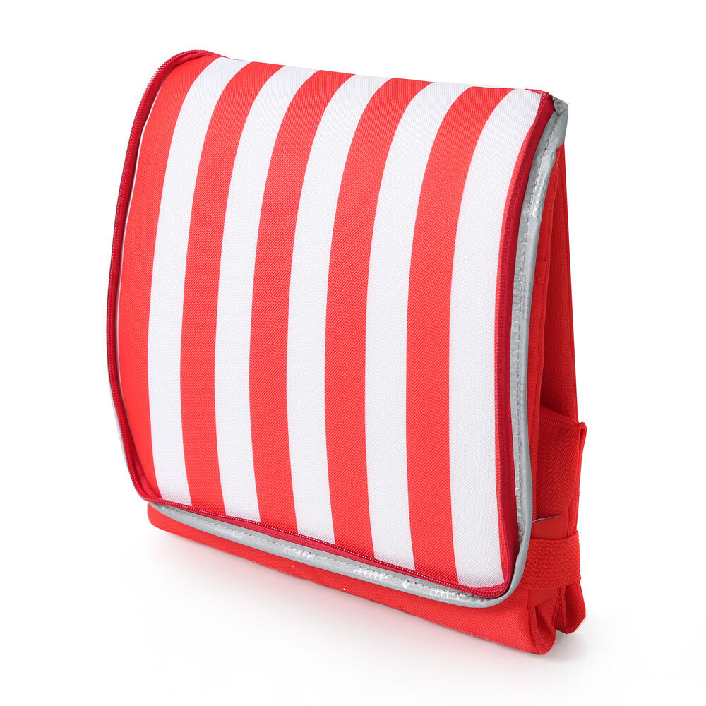 Bolsa térmica plegable roja del Atlético de Madrid con franjas rojiblancas - 5