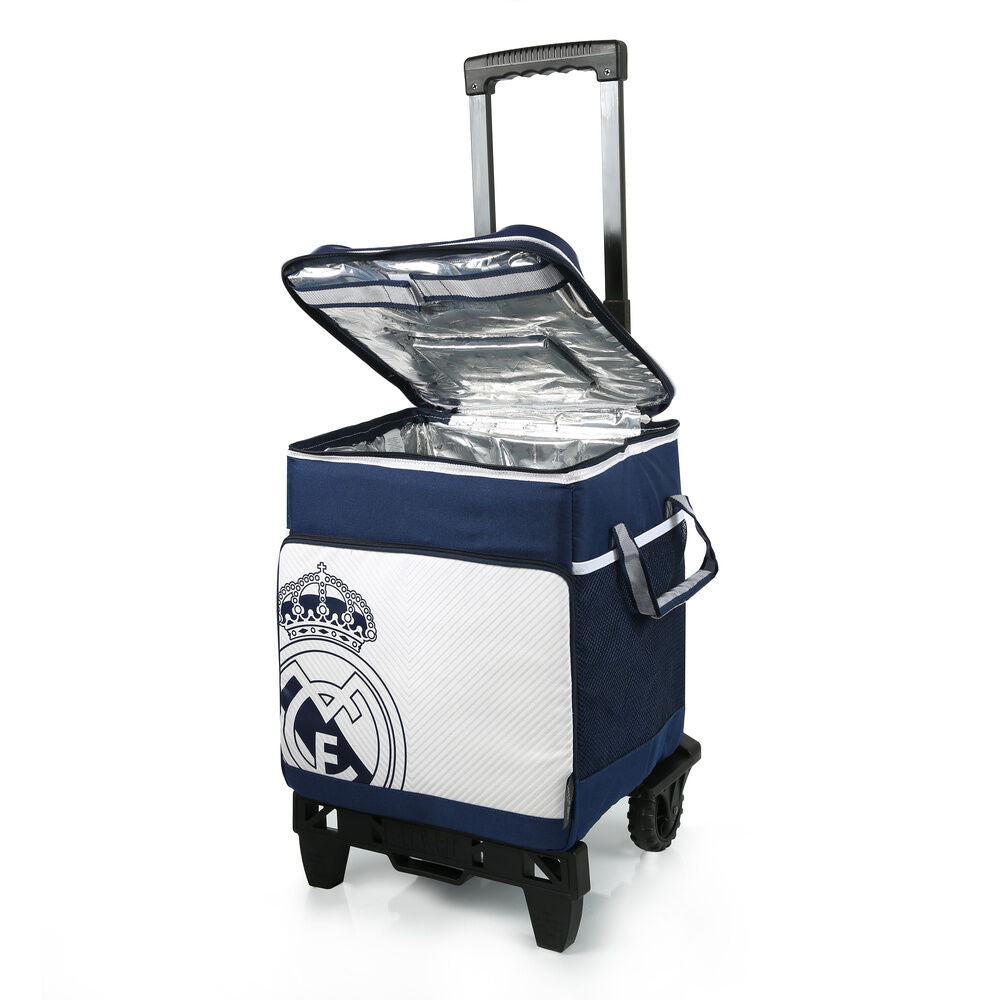 Bolsa porta alimentos con ruedas del Real Madrid en azul marino - 6