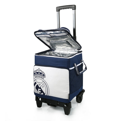 Bolsa porta alimentos con ruedas del Real Madrid en azul marino - 6