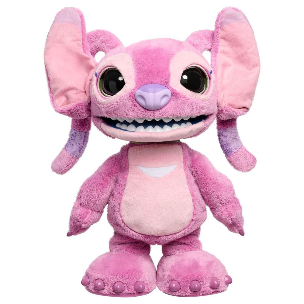 Peluche interactivo Angel Stitch Disney rosa de 43 cm