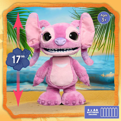 Peluche interactivo Angel Stitch Disney rosa de 43 cm - 2
