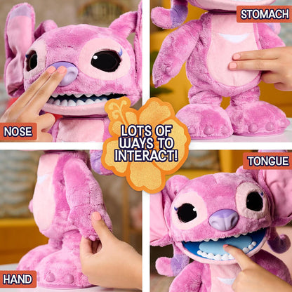 Peluche interactivo Angel Stitch Disney rosa de 43 cm - 5