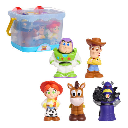 Set de cinco figuras de baño de Toy Story con Buzz, Woody, Jessie, Tiro al Blanco y Zurg - 2