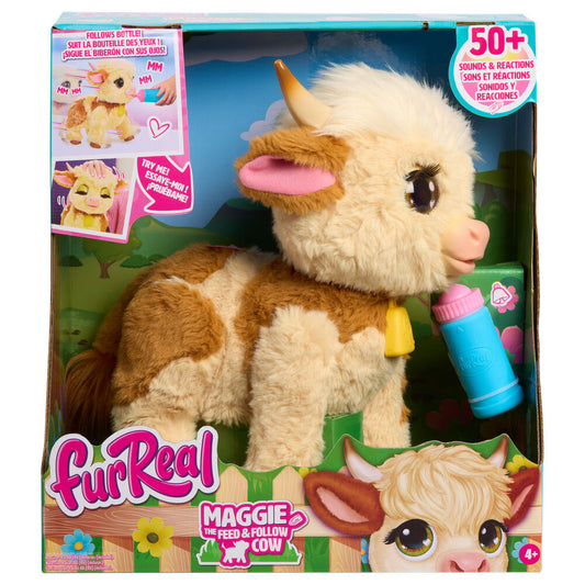 Peluche interactivo FurReal Maggie con biberón de juguete