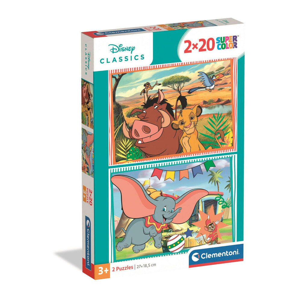 Puzzle Clementoni Disney Classics de 2 x 20 piezas