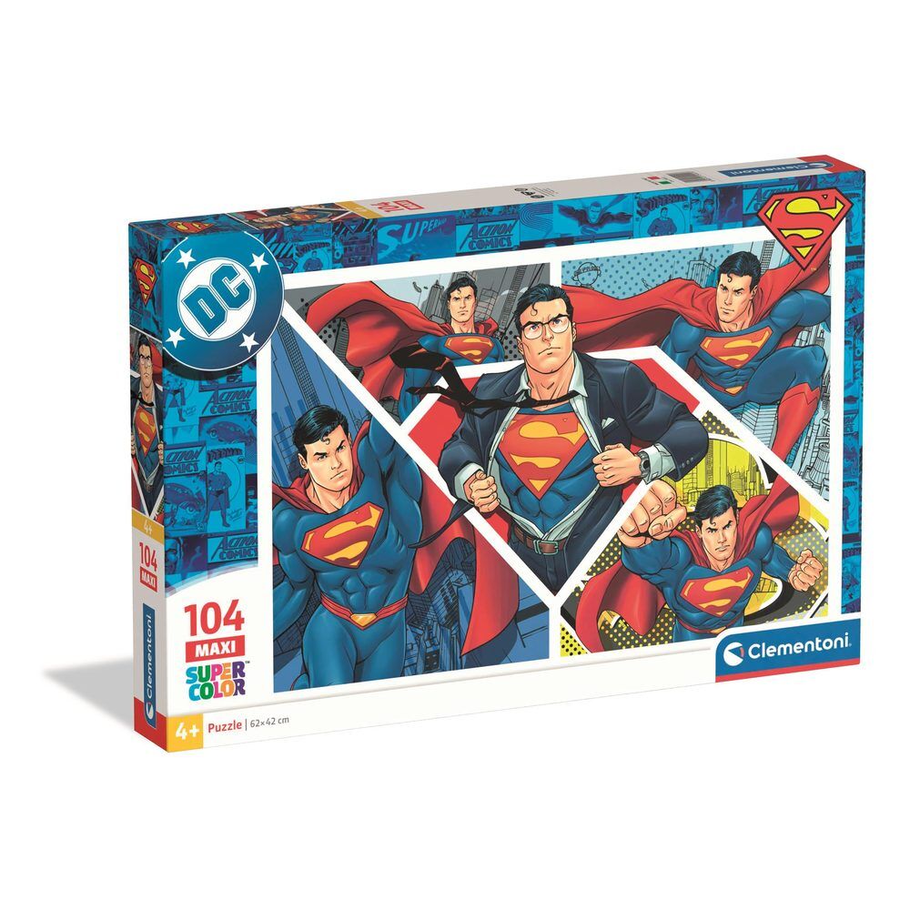 Puzzle Maxi de Superman DC Comics Clementoni de 104 piezas