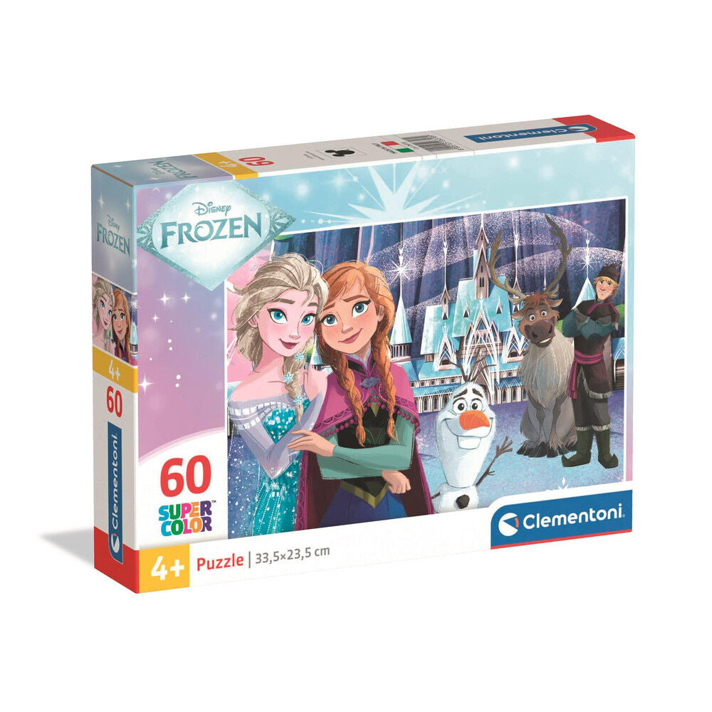 Puzzle Clementoni Disney Frozen de 60 piezas con Elsa, Anna y Olaf