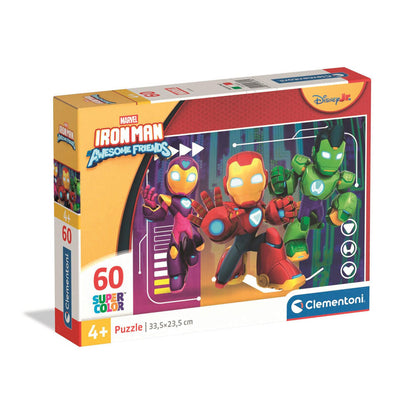 Puzzle Clementoni de Iron Man Marvel de 60 piezas