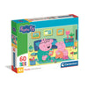 Puzzle Clementoni de 60 piezas con Peppa Pig y su familia