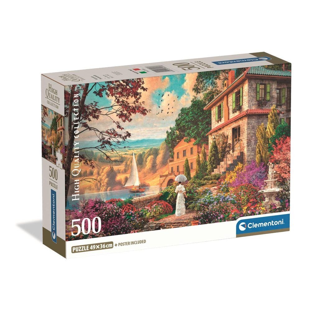 Puzzle Clementoni Victorian Promenade de 500 piezas con paisaje costero