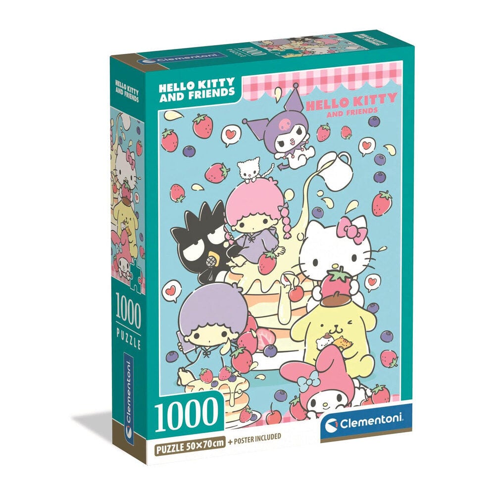 Puzzle Clementoni de 1000 piezas de Hello Kitty and Friends