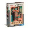 Puzzle Clementoni de 1000 piezas con collage retro de New York