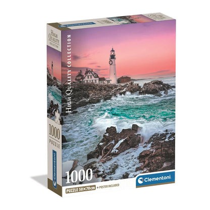 Puzzle Clementoni de 1000 piezas con faro y costa rocosa