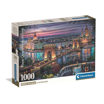 Puzzle Clementoni Lights of the Danube de 1000 piezas