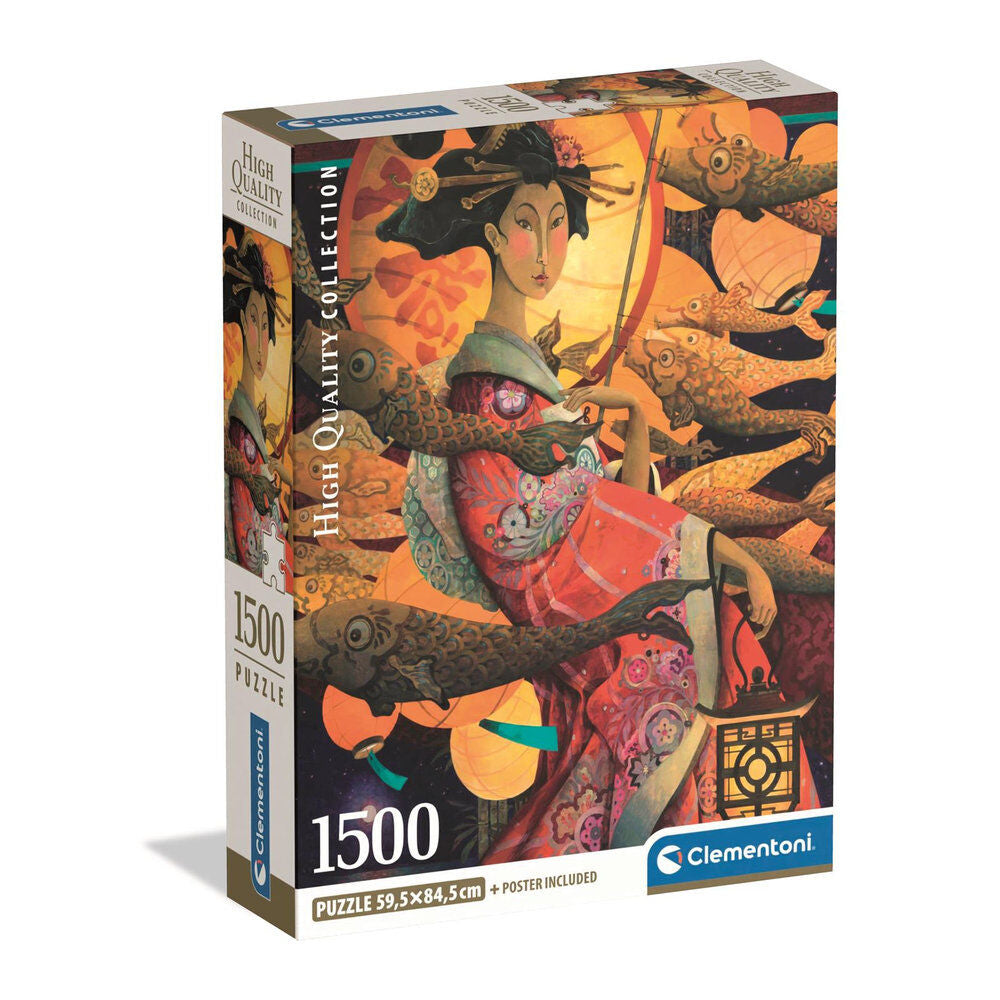 Puzzle Clementoni Koinobori Dance de 1500 piezas con peces koinobori