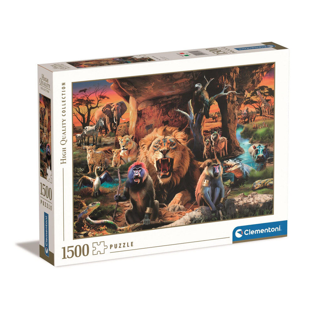 Puzzle Clementoni de 1500 piezas con animales salvajes