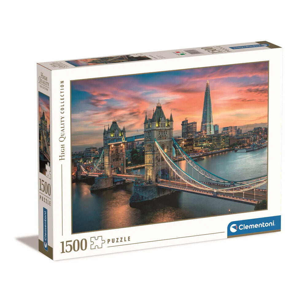 Puzzle Clementoni London Twilight de 1500 piezas con Tower Bridge al atardecer